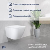 Унитаз подвесной Lauter Nuremberg 21811 + Breez 21GN7071CH - Превью изображения №3 — Интернет-магазин Time-Shop