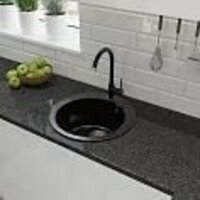 Кухонная мойка GranFest Rondo 480 (черный) - Превью изображения №2 — Интернет-магазин Time-Shop