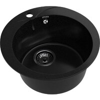 Кухонная мойка GranFest Rondo 480 (черный) - Превью изображения №4 — Интернет-магазин Time-Shop