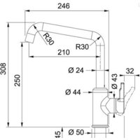 Смеситель Franke Urban 115.0627.524 (черный матовый) - Превью изображения №2 — Интернет-магазин Time-Shop