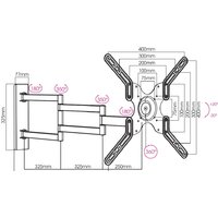 Кронштейн для телевизора Arm Media LCD-900 - Превью изображения №3 — Интернет-магазин Time-Shop