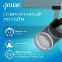 Трековый светильник Gauss TR074 - Превью изображения №8 — Интернет-магазин Time-Shop