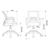 Офисное кресло Бюрократ CH-695NLT (зеленый TW-03 TW-30 сетка/ткань) - Превью изображения №5 — Интернет-магазин Time-Shop