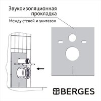 Унитаз подвесной Berges Wasserhaus Floe S Rimless + АТОМ 410 АТ-043368 (с сиденьем) - Превью изображения №6 — Интернет-магазин Time-Shop