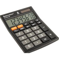 Бухгалтерский калькулятор BRAUBERG Ultra-08-BK 250507 (черный) - Превью изображения №3 — Интернет-магазин Time-Shop