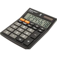 Бухгалтерский калькулятор BRAUBERG Ultra-08-BK 250507 (черный) - Превью изображения №2 — Интернет-магазин Time-Shop