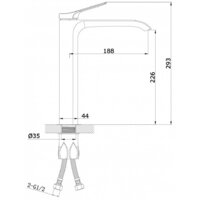Смеситель Vieir V343512-F - Превью изображения №2 — Интернет-магазин Time-Shop