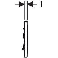 Панель смыва Geberit Sigma 30 115.883.KJ.1 (белый/глянцевый хром) - Превью изображения №3 — Интернет-магазин Time-Shop