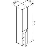 AM.PM Шкаф-пенал Gem M90CHR0306HF - Превью изображения №8 — Интернет-магазин Time-Shop