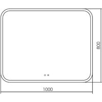  Silver Mirrors Зеркало Стив-Р 100x80 LED-00002745 - Превью изображения №4 — Интернет-магазин Time-Shop