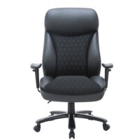 Офисное кресло CHAIRMAN CH414 (экокожа/ткань черный) - Превью изображения №2 — Интернет-магазин Time-Shop