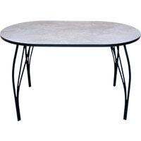 Кухонный стол Arvento Флок 2 овал 110х70 (бетон) - Превью изображения №2 — Интернет-магазин Time-Shop