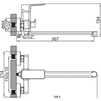 Смеситель Ledeme L2280Y - Превью изображения №2 — Интернет-магазин Time-Shop