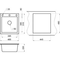 Кухонная мойка Granula GR-4651 (базальт) - Превью изображения №3 — Интернет-магазин Time-Shop