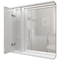  Mixline Шкаф с зеркалом Лайн 60 553010 (левый, с подсветкой) - Превью изображения №3 — Интернет-магазин Time-Shop