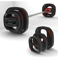 Штанга Atlas Sport металлическая с обрезиненными дисками 20 кг - Превью изображения №3 — Интернет-магазин Time-Shop