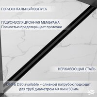 Трап/канал Lauter 210S302-GMB 1000x31 (черный матовый) - Превью изображения №2 — Интернет-магазин Time-Shop