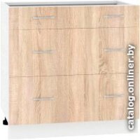 Кортекс-мебель Корнелия Лира НШ80р3ш без столешницы (дуб сонома)