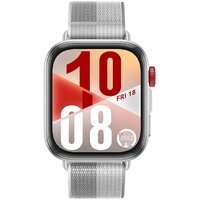 Умные часы Huawei Watch FIT 4 (серебристый, с серым нейлоновым ремешком, международная версия) - Превью изображения №2 — Интернет-магазин Time-Shop