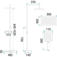 Душевая система  Rea Pedro REA-P0897 - Превью изображения №8 — Интернет-магазин Time-Shop