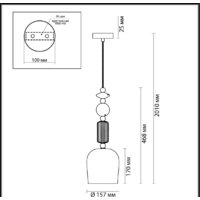 Подвесная люстра Odeon Light Classic 4861/1 - Превью изображения №2 — Интернет-магазин Time-Shop