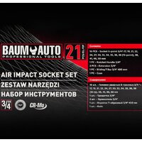 Универсальный набор инструментов BaumAuto BM-6212-5MPB (21 предмет) - Превью изображения №4 — Интернет-магазин Time-Shop