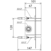 Скрытый механизм Ravak R-box RB 070.50 [X070052] - Превью изображения №9 — Интернет-магазин Time-Shop