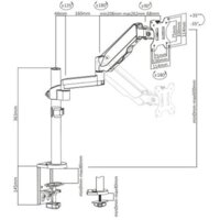 Кронштейн для монитора Maclean MC-775 (черный) - Превью изображения №9 — Интернет-магазин Time-Shop