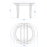 Кухонный стол Мебель-класс Фидес (орех) - Превью изображения №2 — Интернет-магазин Time-Shop