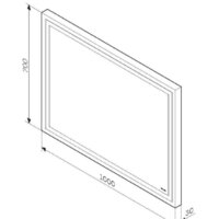  AM.PM Зеркало Gem 100 M91AMOX1001WG - Превью изображения №2 — Интернет-магазин Time-Shop