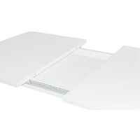 Кухонный стол ЭлиГард Sheldon 118(157)х72х76 (белый структурный) - Превью изображения №3 — Интернет-магазин Time-Shop