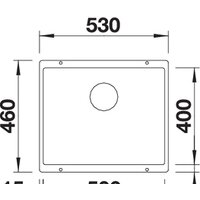 Кухонная мойка Blanco Subline 500-U (серый беж) - Превью изображения №2 — Интернет-магазин Time-Shop