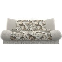 Диван Мебель-АРС Лодочка (флок, газета коричневый) - Превью изображения №2 — Интернет-магазин Time-Shop