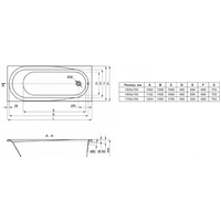 Ванна Lavinia Boho Biore 150x70 3501005P - Превью изображения №3 — Интернет-магазин Time-Shop