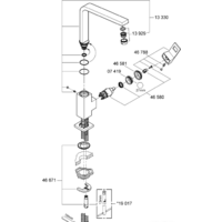 Смеситель Grohe Eurocube 31255000 - Превью изображения №3 — Интернет-магазин Time-Shop