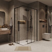 Душевой уголок Grossman Galaxy 90x80x195 300.K33.01.9080.42.00 (графит сатин/прозрачное стекло) - Превью изображения №8 — Интернет-магазин Time-Shop