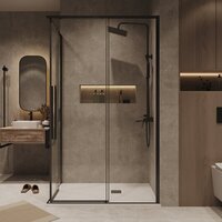 Душевой уголок Grossman Galaxy 90x80x195 300.K33.01.9080.42.00 (графит сатин/прозрачное стекло) - Превью изображения №9 — Интернет-магазин Time-Shop