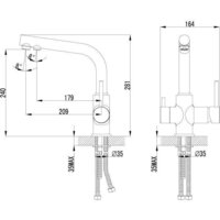 Смеситель Lemark Comfort LM3061PGR - Превью изображения №2 — Интернет-магазин Time-Shop