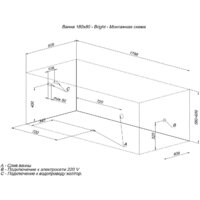 Ванна Aquanet Bright 180x80 (с каркасом) - Превью изображения №16 — Интернет-магазин Time-Shop