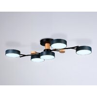 Припотолочная люстра Ambrella light FL4835/5 BK - Превью изображения №4 — Интернет-магазин Time-Shop