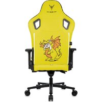 Игровое (геймерское) кресло Knight Craft Dragon (желтый экокожа) - Превью изображения №11 — Интернет-магазин Time-Shop