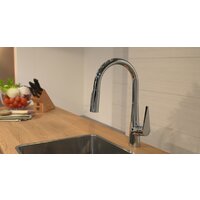 Смеситель Hansgrohe Talis S 72813800 (нержавеющая сталь) - Превью изображения №3 — Интернет-магазин Time-Shop