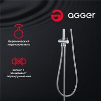 Душевая система  Agger Marine A0595000 - Превью изображения №3 — Интернет-магазин Time-Shop