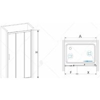 Душевая дверь RGW PA-13 140 (хром/прозрачное стекло) - Превью изображения №3 — Интернет-магазин Time-Shop