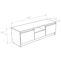 Тумба НК-Мебель Ларго 71160300 (дуб сонома) - Превью изображения №2 — Интернет-магазин Time-Shop