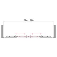 Душевая дверь BelBagno UNO-VF-2-170/145-C-Cr 170 (прозрачное стекло) - Превью изображения №5 — Интернет-магазин Time-Shop