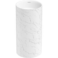 Wellsee Chalice Perfection 230619000 (отдельностоящий, без отверстия под смеситель, цвет матовый белый мрамор/глянцевый белый)