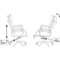 Офисное кресло Бюрократ CH-993/Orange - Превью изображения №5 — Интернет-магазин Time-Shop