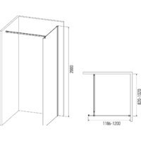 Душевая стенка IVA WIB120C - Превью изображения №2 — Интернет-магазин Time-Shop