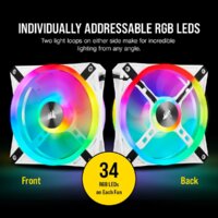 Комплект вентиляторов для корпуса Corsair iCUE QL140 RGB White Dual Pack CO-9050106-WW - Превью изображения №16 — Интернет-магазин Time-Shop